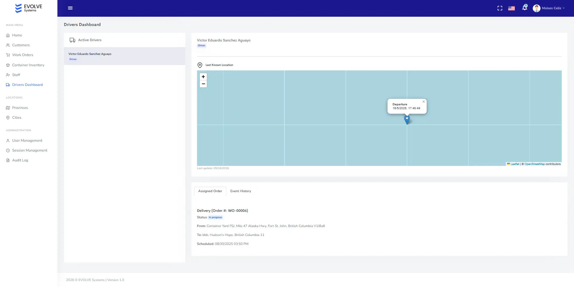 EVOLVE Logistics screenshot 2