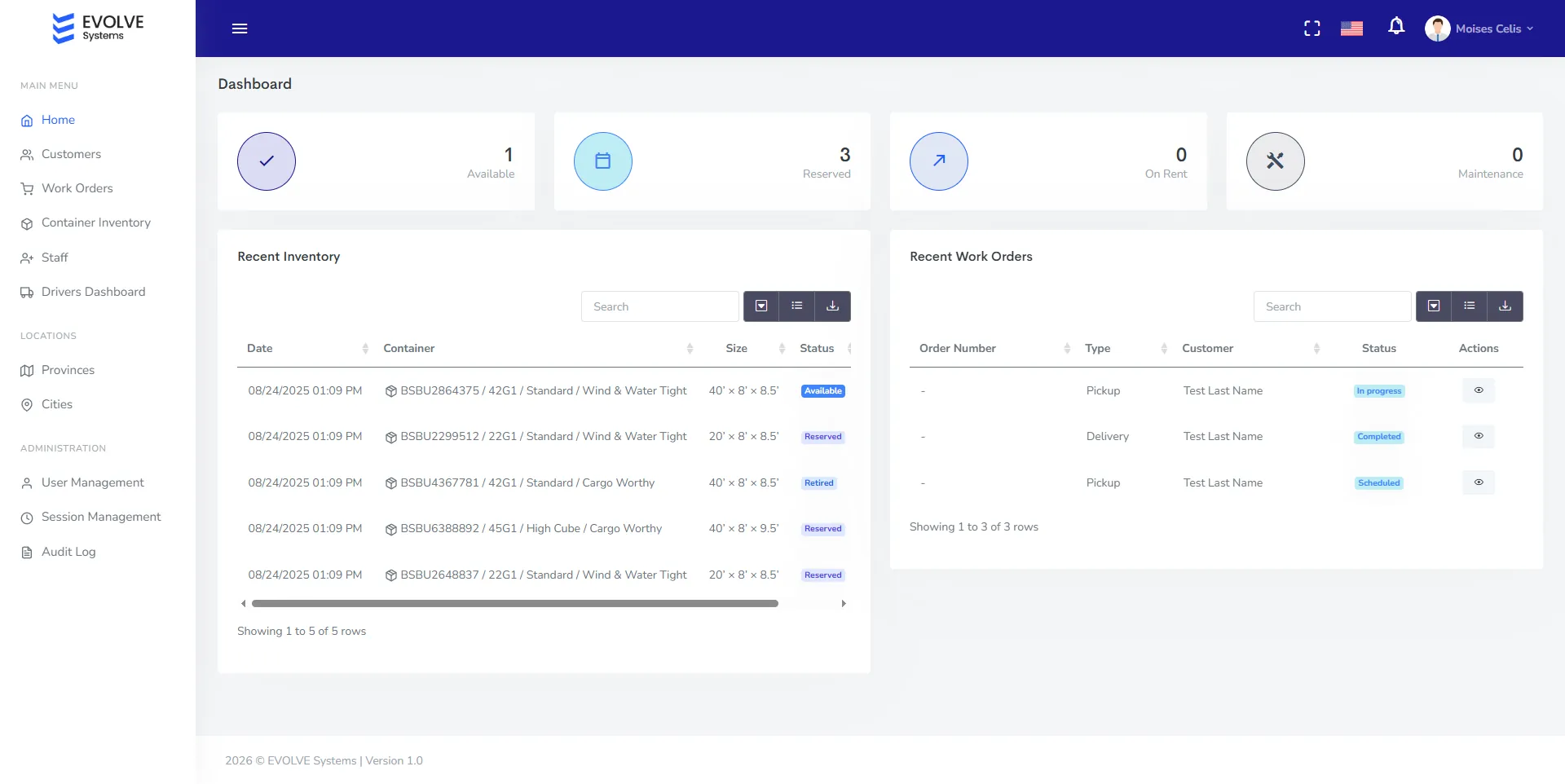 EVOLVE Logistics screenshot 1