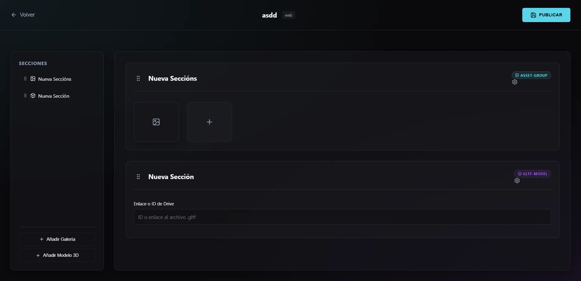 Yezzfolio CMS screenshot 3